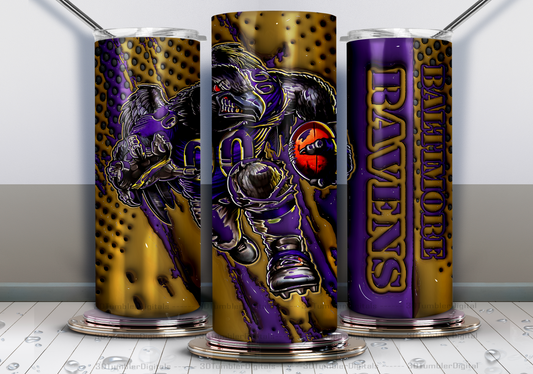 Baltimore Ravens 20 oz tumbler