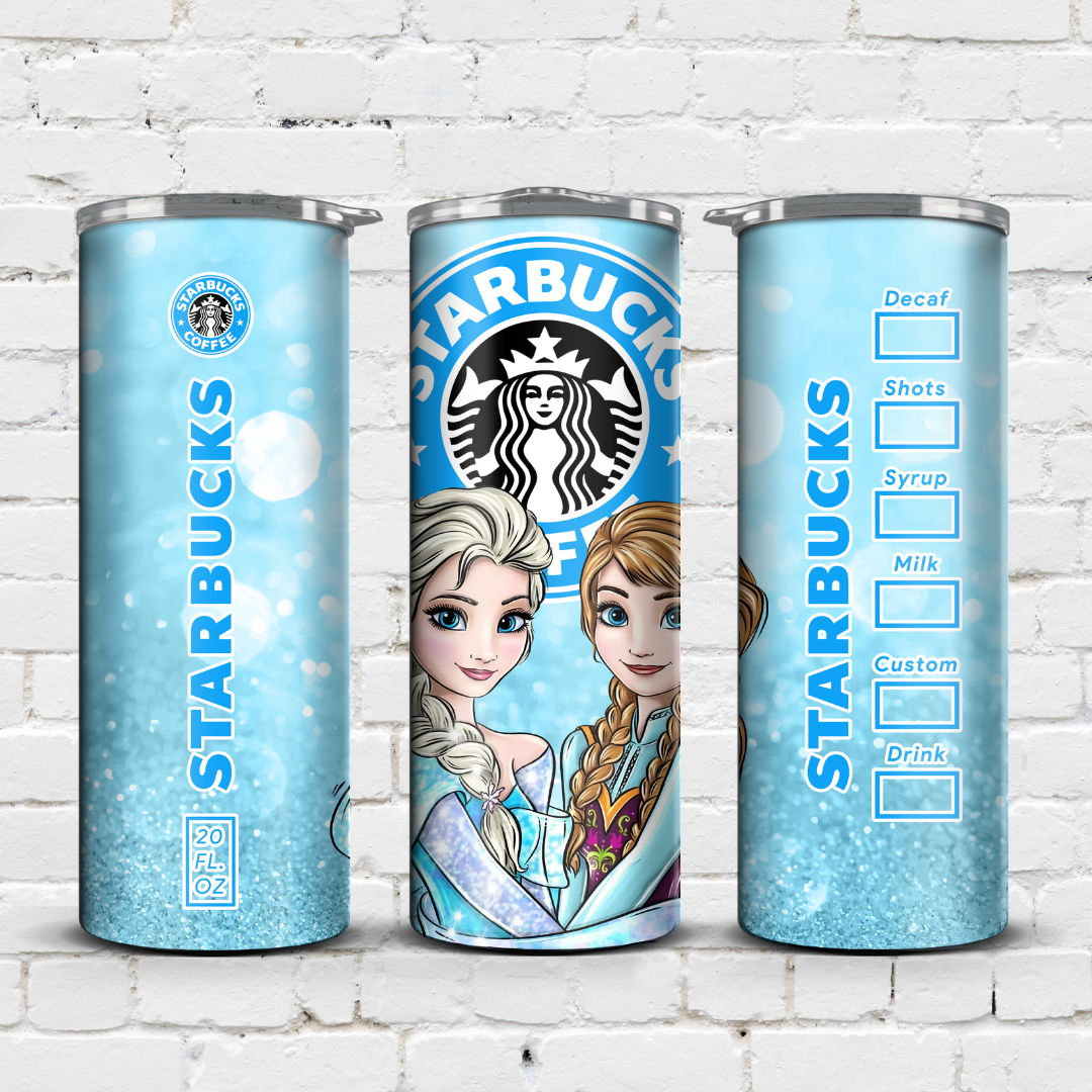 Elsa & AnnaStarbucks tumbler