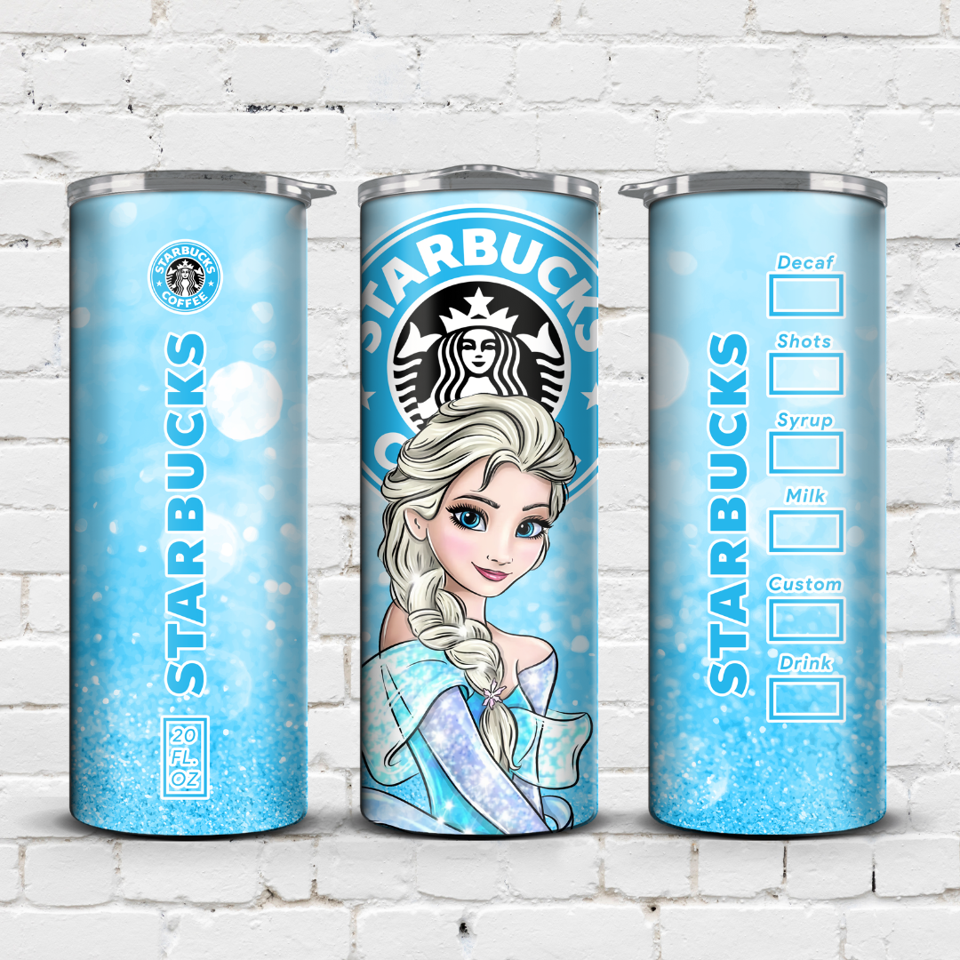 Elsa Starbucks tumbler