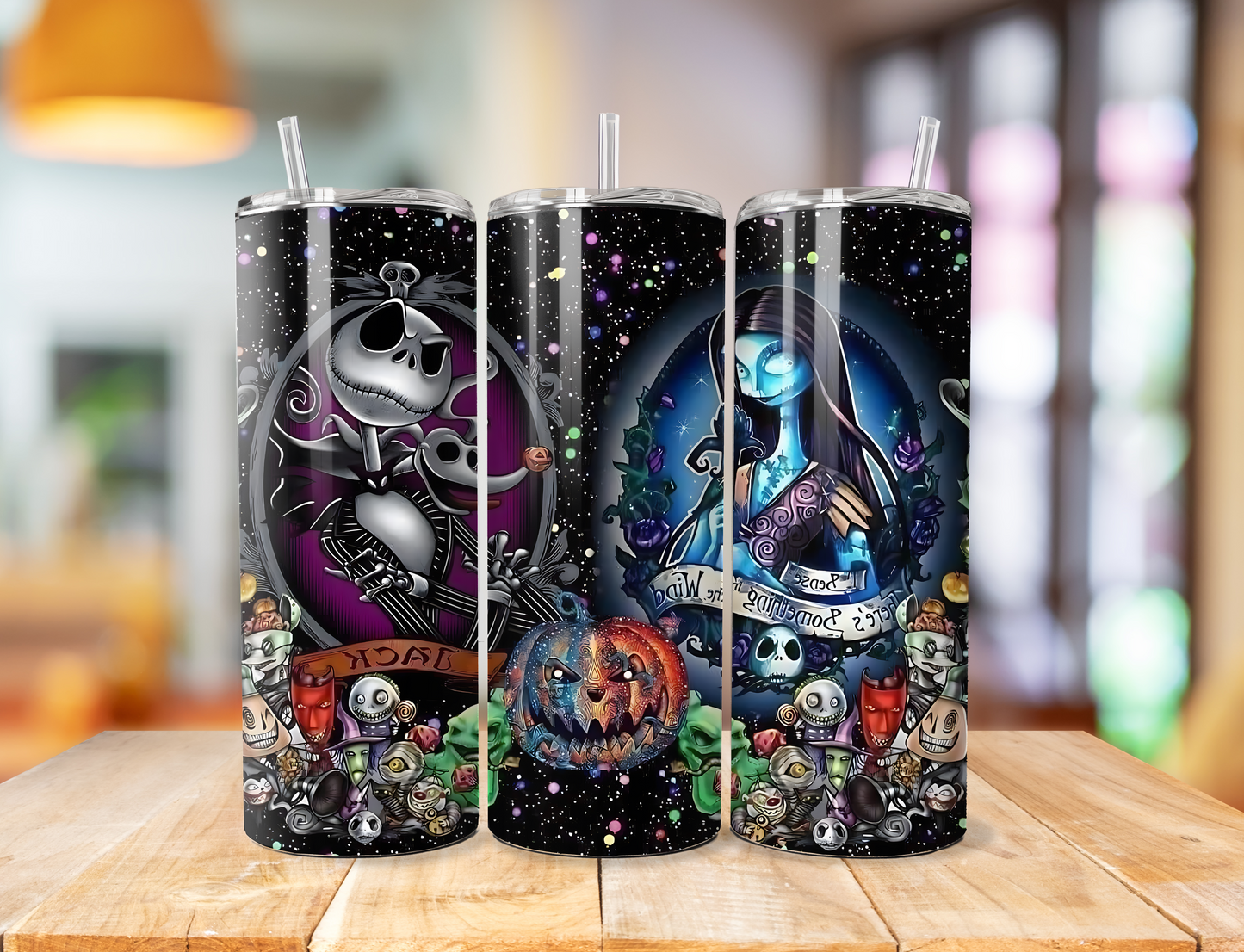 Jack and Sally  tumbler