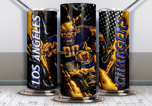 Los Angeles Chargers 20 oz tumbler