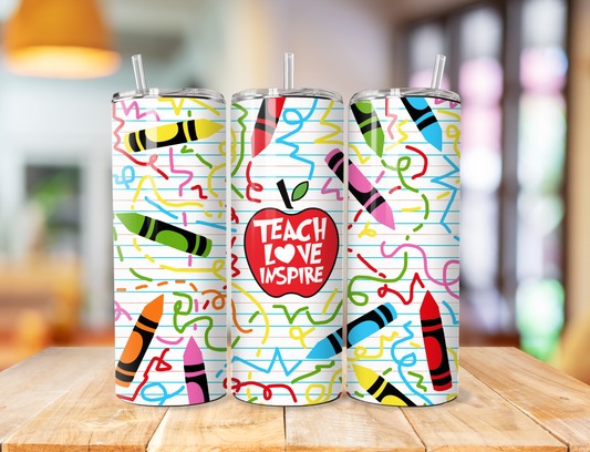 Teacher crayon Tumbler