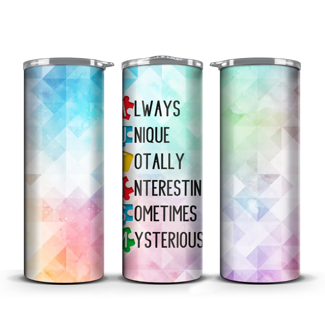 Autism poem Tumbler