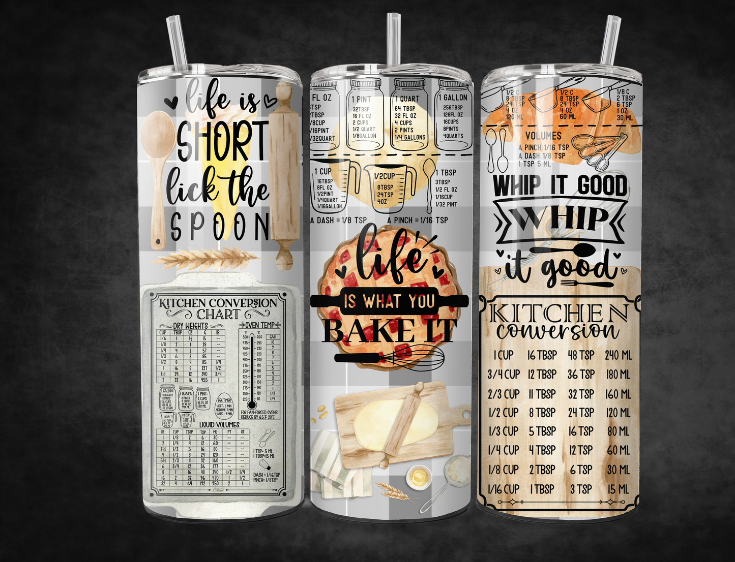 Baking theme tumbler