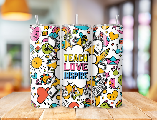 Teach love inspire 7 Tumbler