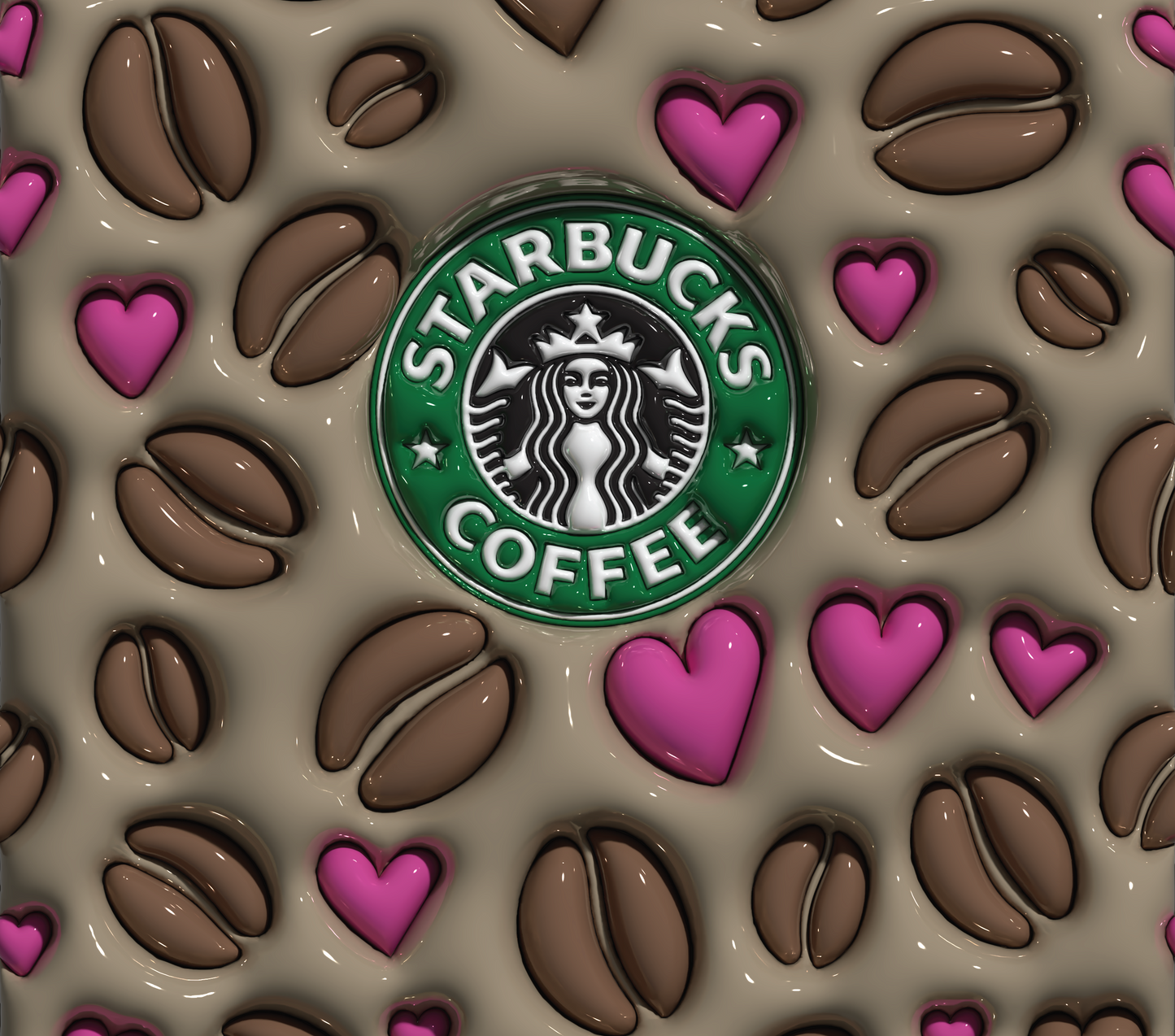 Coffee bean Starbucks theme