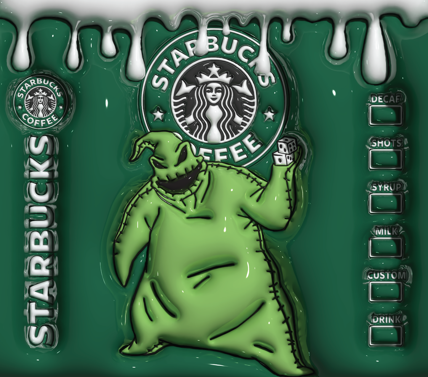 Oogie boogie Starbucks theme