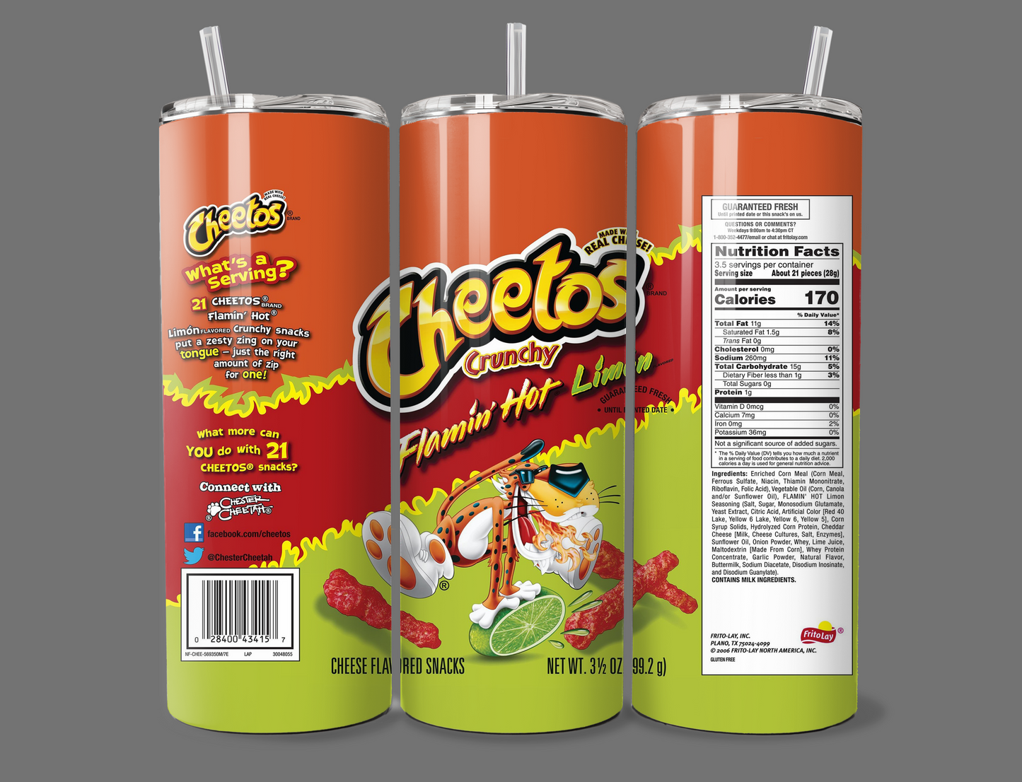 Hot Cheetos Lime Tumbler