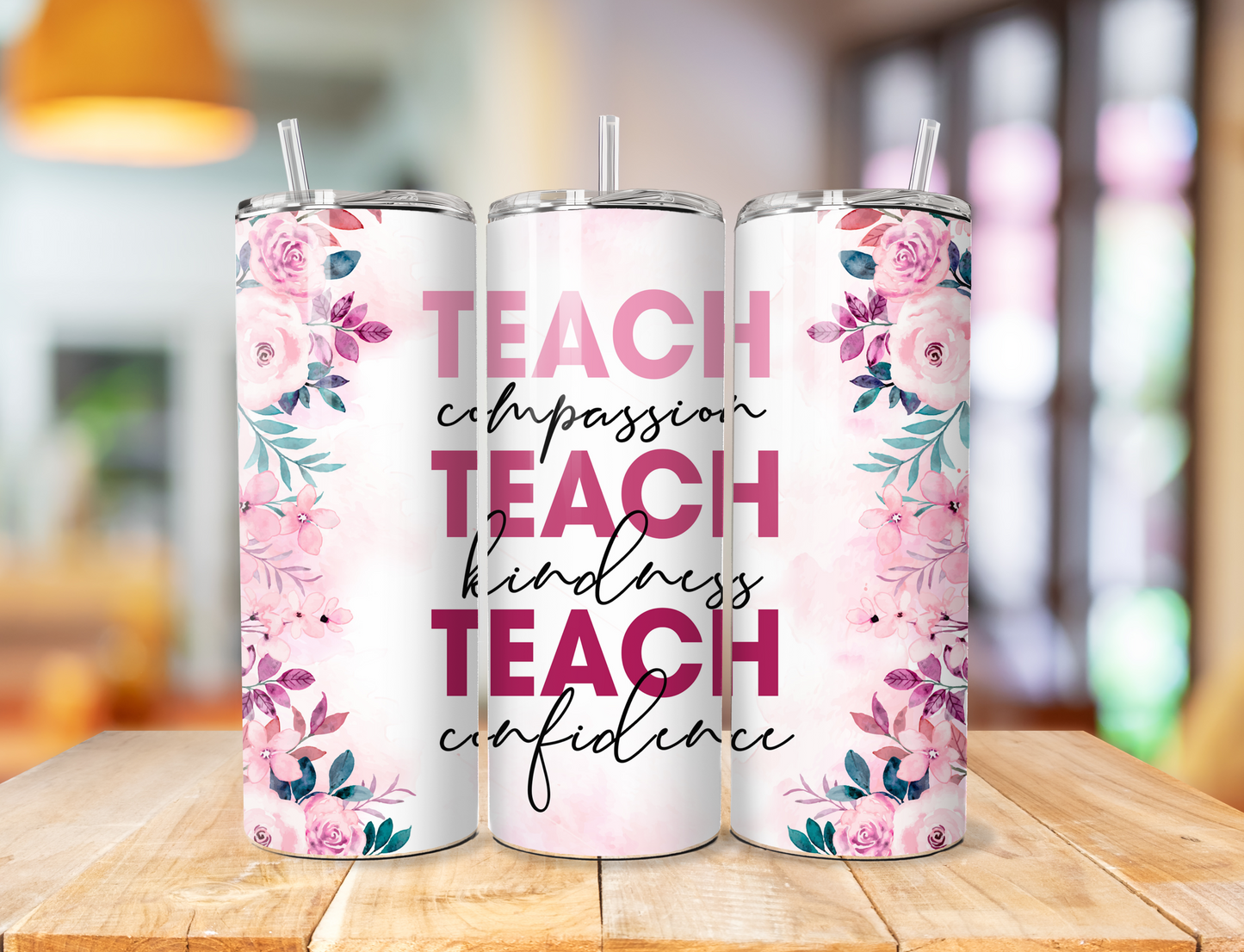 Teacher flowers  Tumbler