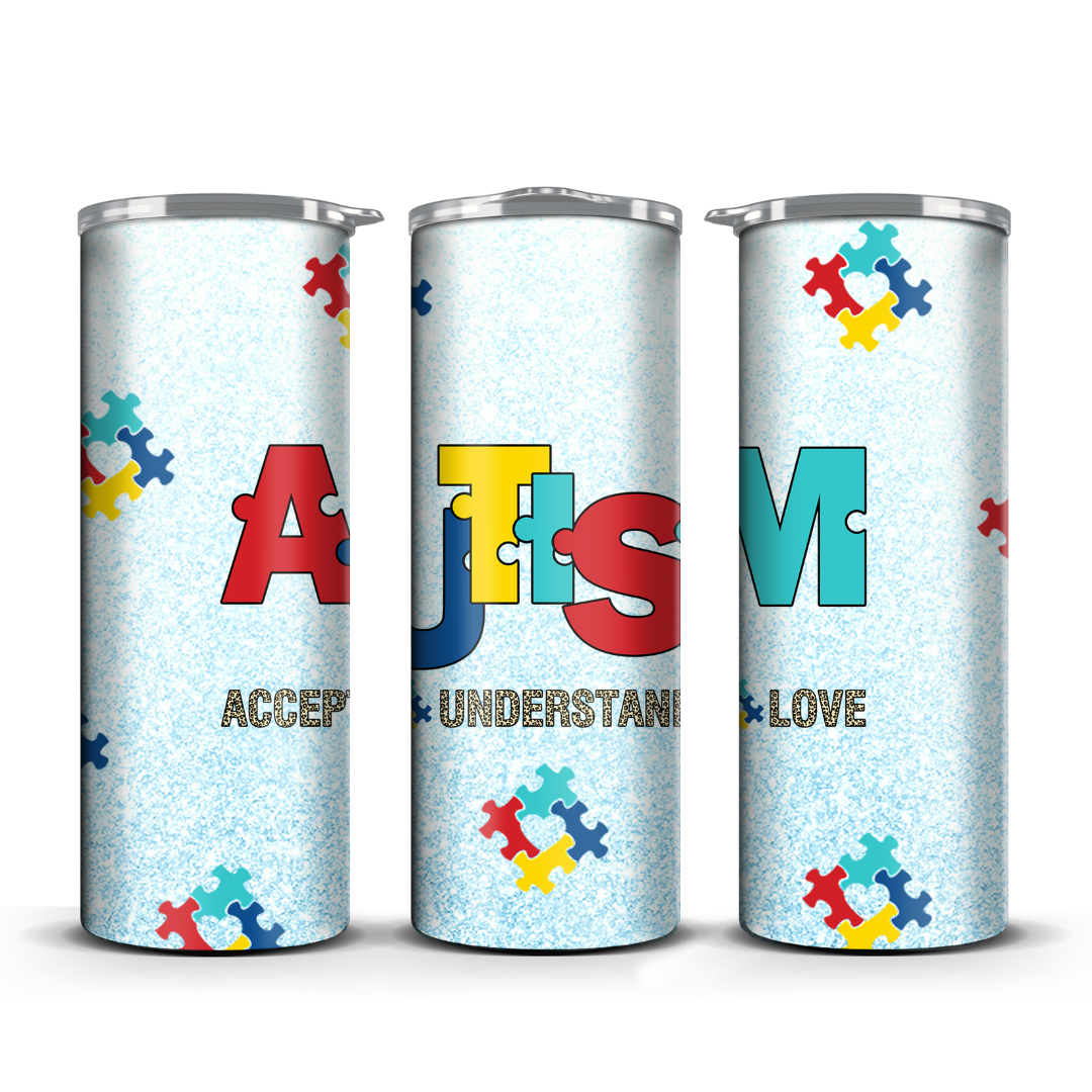 Autism awareness 3 Tumbler