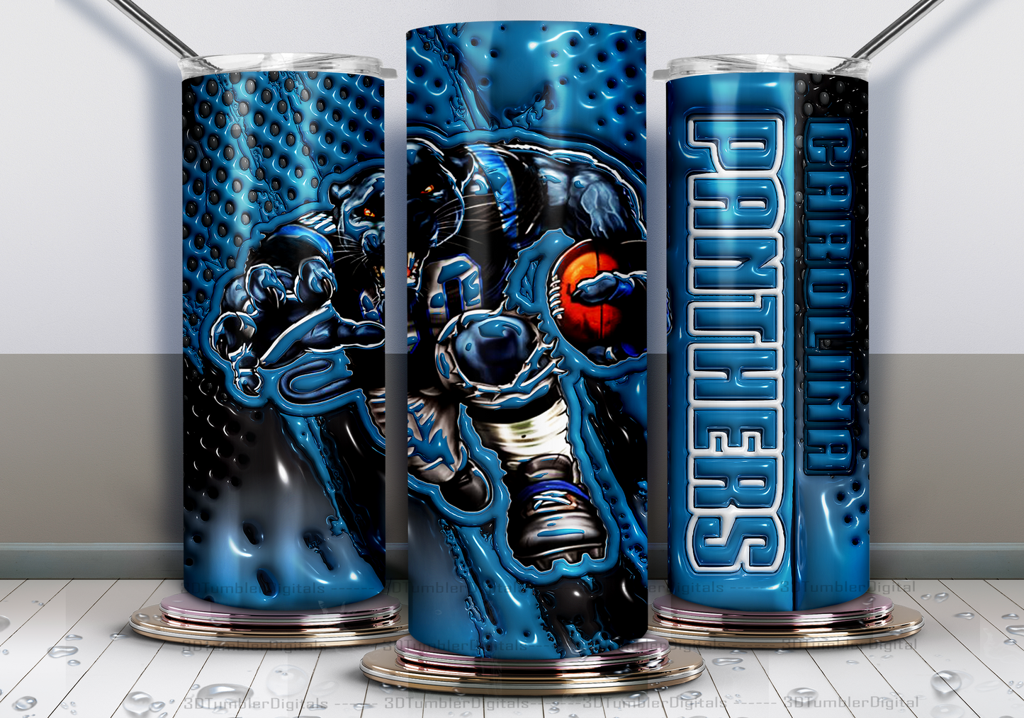 Carolina Panthers 20 oz tumbler