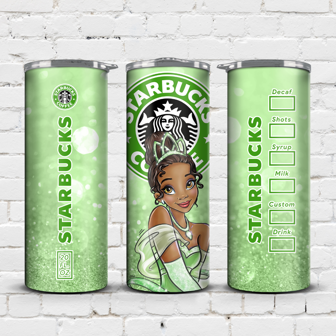 Princess Tiana Starbucks tumbler